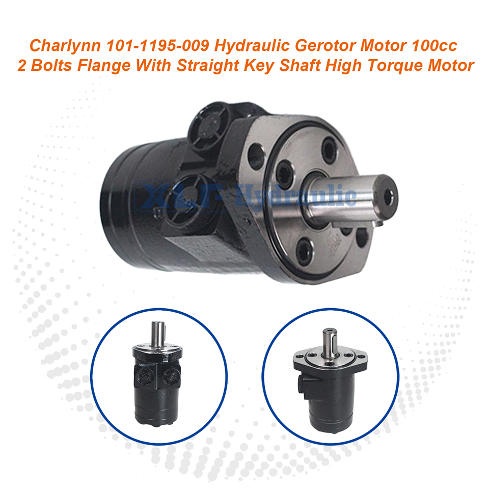 Charlynn 101-1195-009 Hydraulic Gerotor Motor - 100cc 2-Bolts Flange High Torque